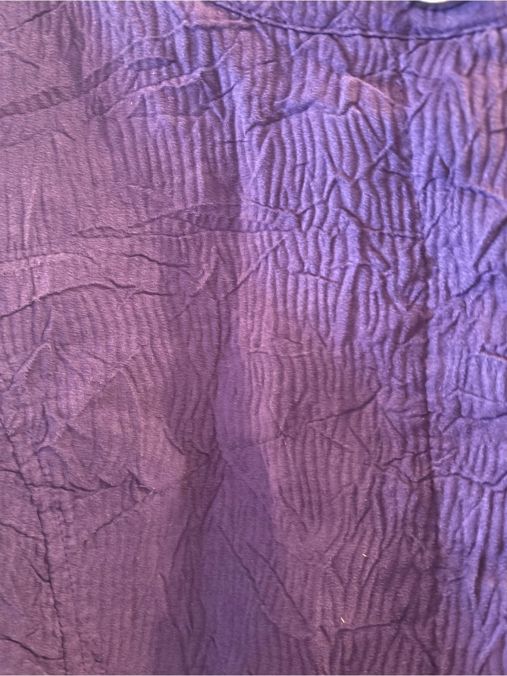 Coldwater Creek Purple Crinkle Textured Collarless Jacket, women’s Sz 8. - Picture 6 of 16